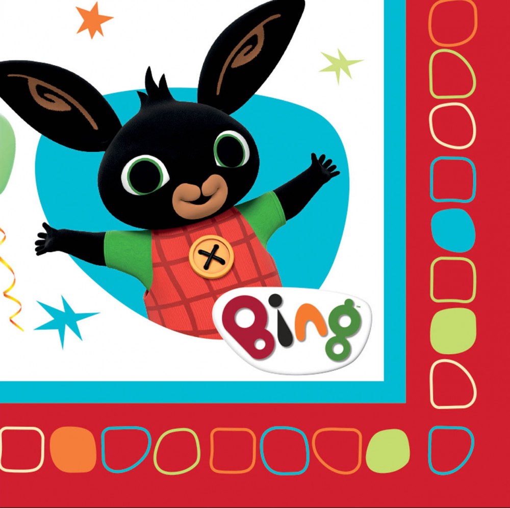 Bing Red napkin 16 части 33x33 см