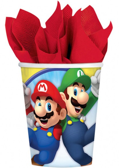 Супер Марио Mushroom World paper cup 8 части 250 ml