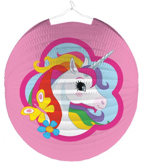 Еднорог Розов Lantern 25 см