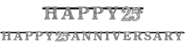 Сватба 25th Годишнина, Сватба Годишнина Banner 300 см