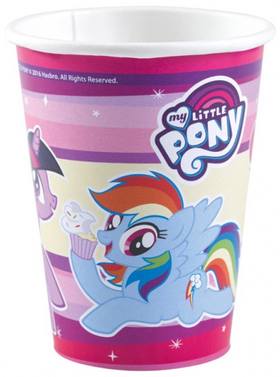 Моето малко Пони Дъга Sparkle paper cup 8 части 250 ml