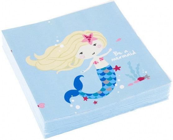 Mermaid Shellebrate napkin 20 части 33x33 см