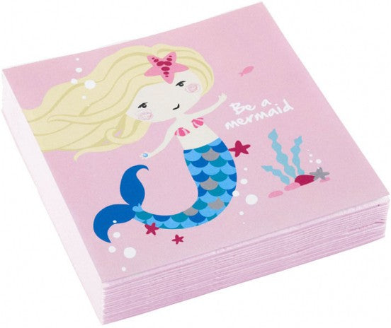 Mermaid Shellebrate napkin pack of 20 25x25 см
