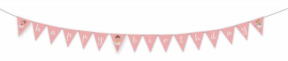 балет Little Dancer Топкаerina Честит Рожден ден banner 180 см