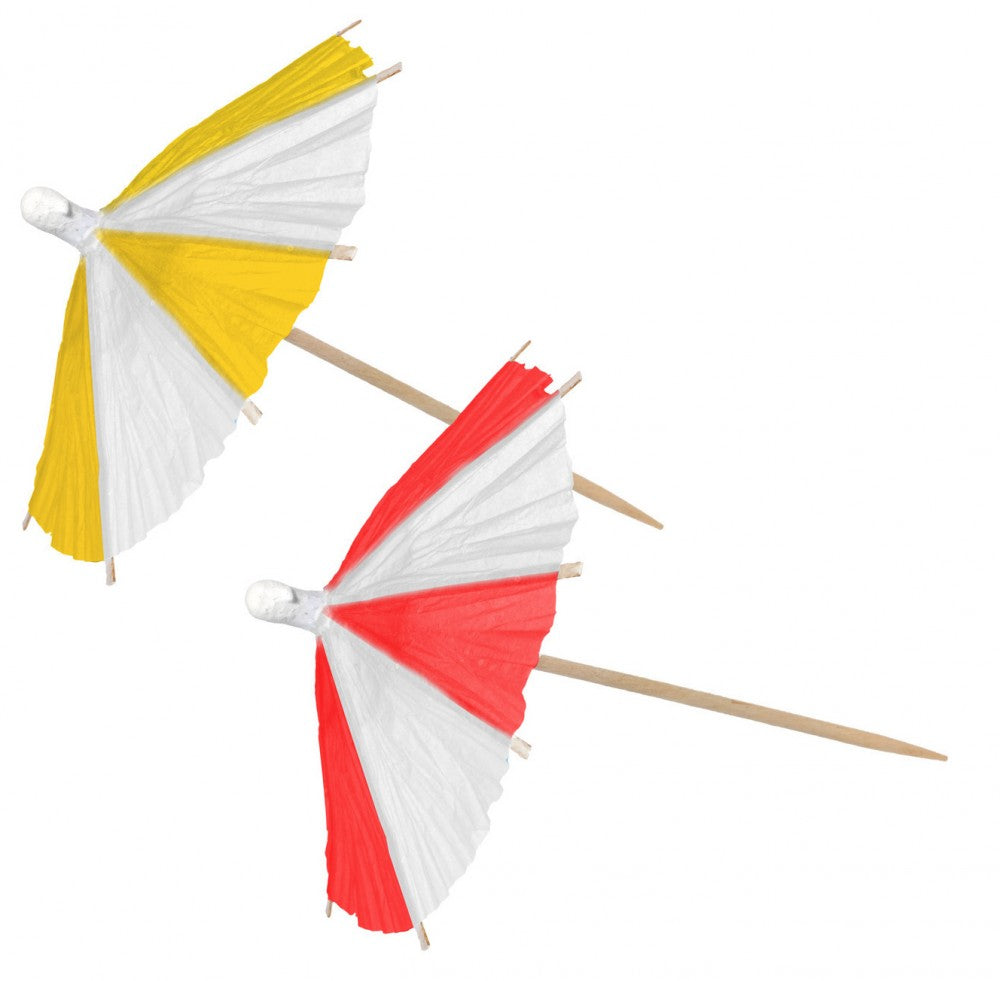 Цвят Чадъри umbrella cocktail decorative stick 10 части