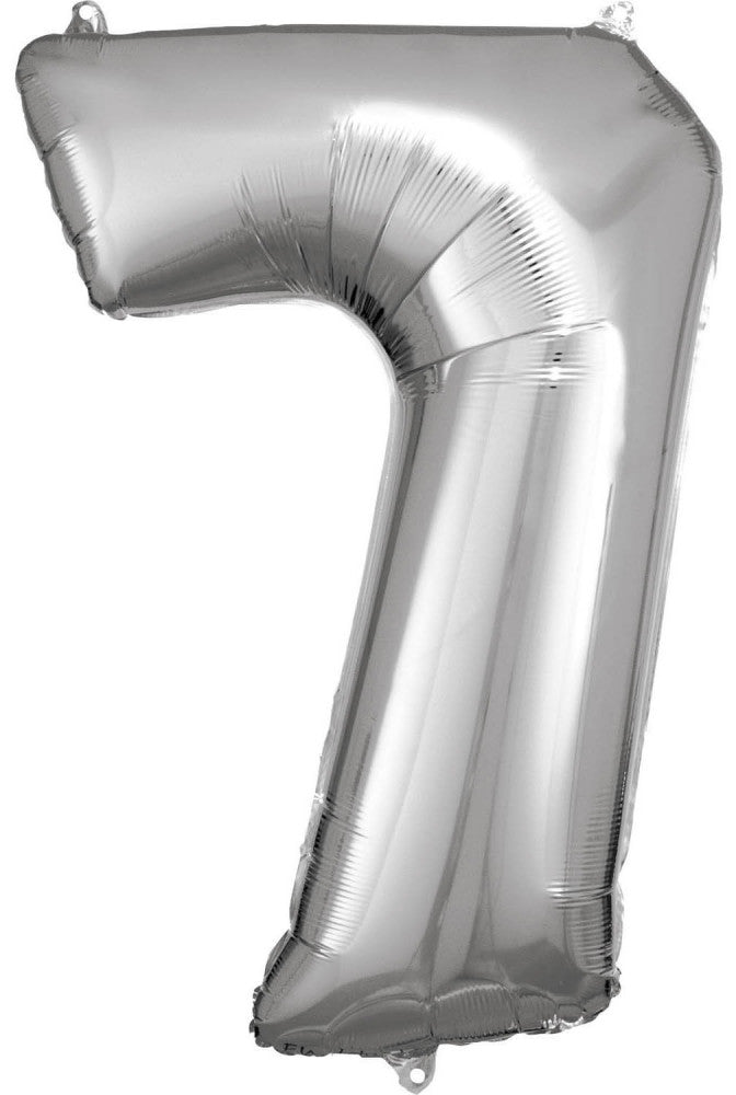 Номер Гигант Сребро Номер Фолиев балон 7, 83*55 см