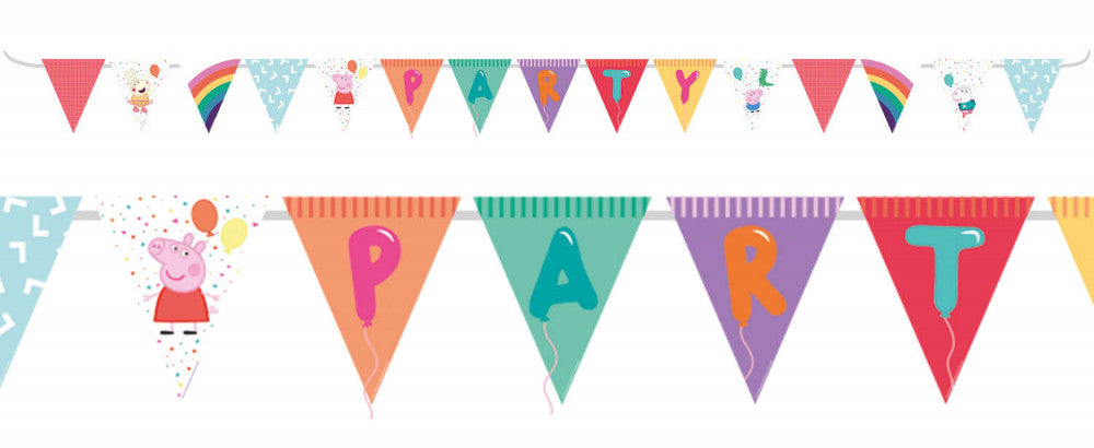 Пепа Пиг Confetti flag garland 3.3 m