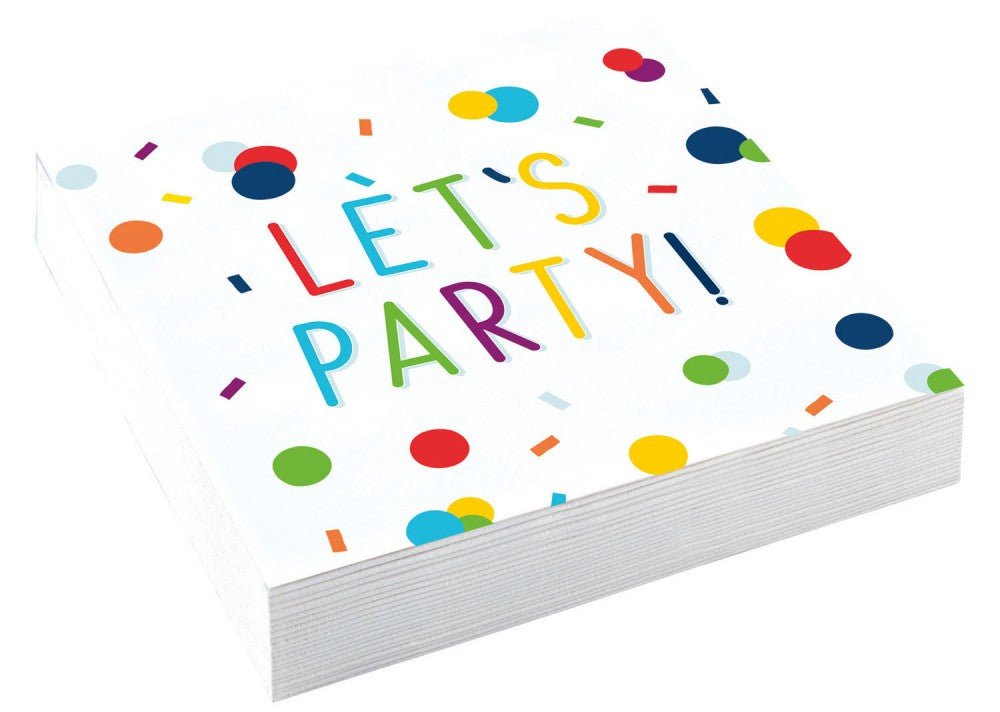 Парти Colorful Confetti Салфетки, pack of 20, 25x25 см
