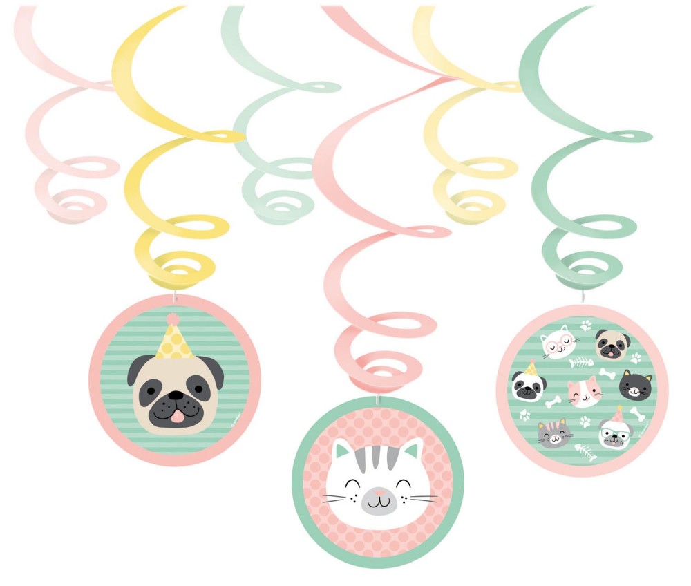 Домашни любимци Hello Домашни любимци Ribbon декорация 6-части комплект