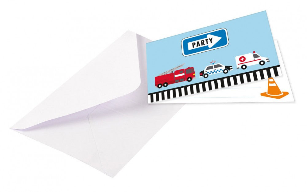 На път На път Парти Invitation, pack of 8