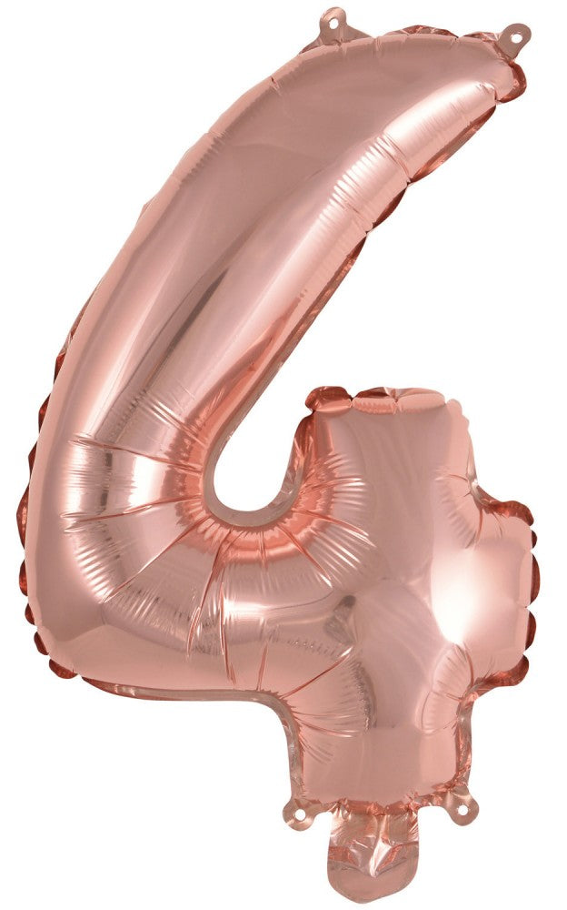 Номер Роза G число 4 фолио балон 45 см