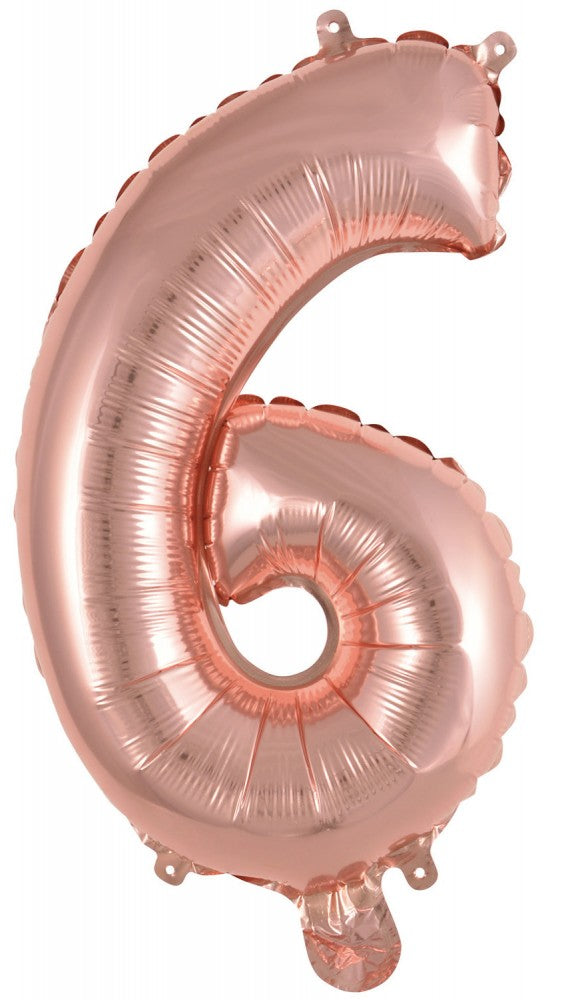 Номер Роза G Номер 6 Фолиев балон 45 см