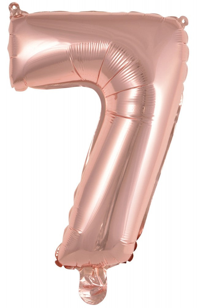 Номер Роза G фолио балон число 7, 42 см
