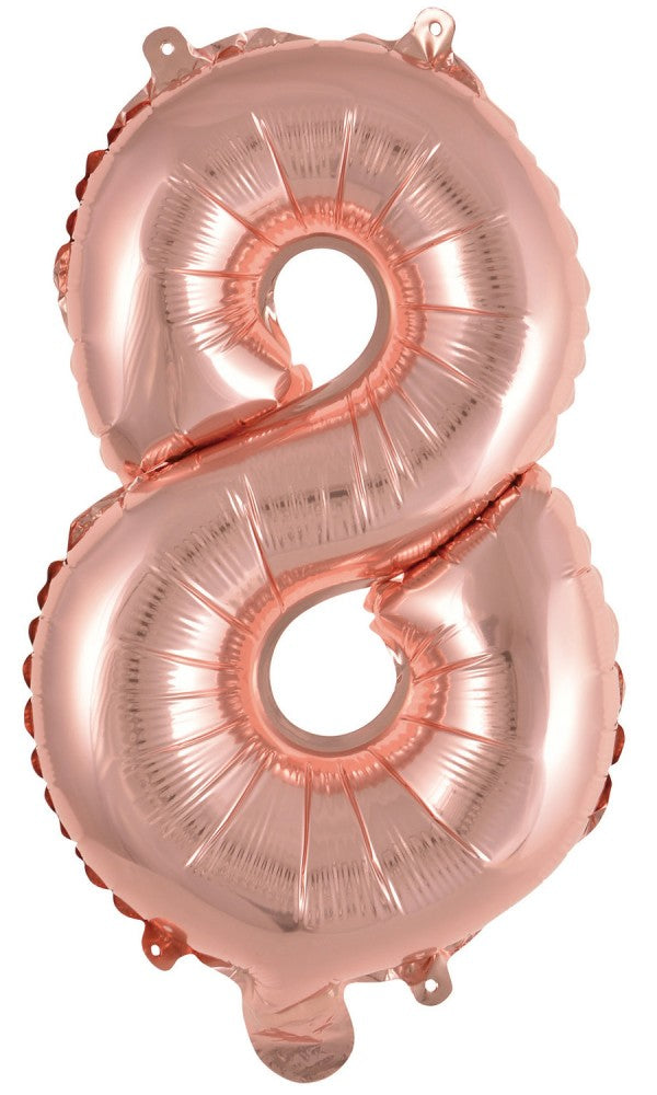 Номер Роза G число 8 фолио балон 46 см