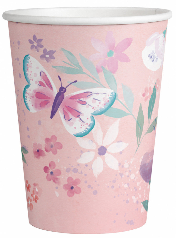 Пеперуда Flutter paper cup комплект от 8 250 ml