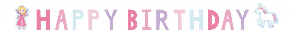 Принцеса Spell Принцеса Честит Рожден ден Banner 150 см