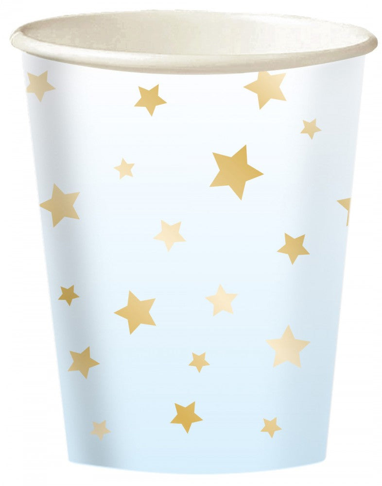 Първи рожден ден Син омбре paper cup 8 части 250 ml