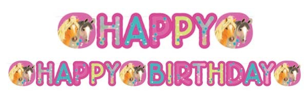 Кон Pretty Pony Честит Рожден ден Banner 180 см