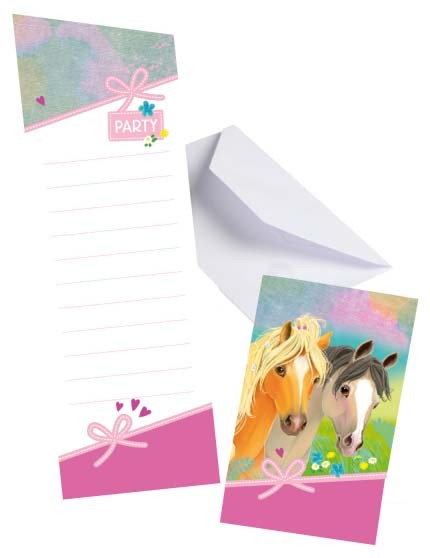 Кон Pretty Pony Парти Invitation 8 части