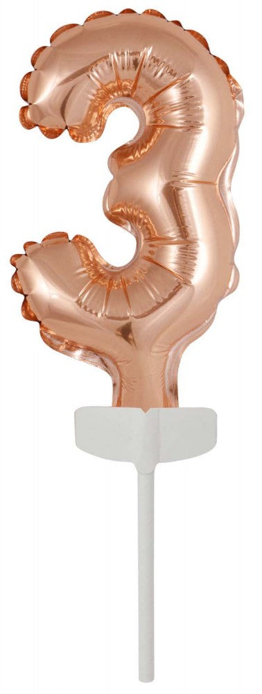 Номер Роза G Номер 3 Фолиев балон for Cake 13 см