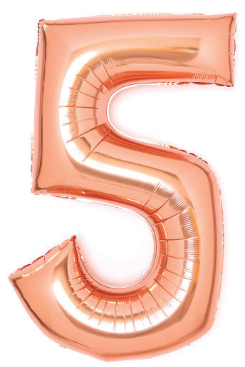 Номер Роза G число 5 фолио балон 66 см