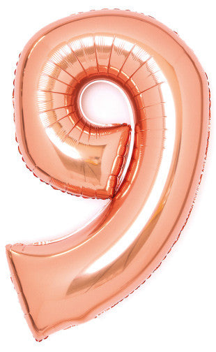 Номер Роза G Номер 9 Фолиев балон 66 см