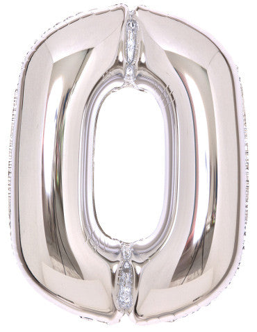 Номер Сребро, Сребро фолио балон число 0 - 66 см