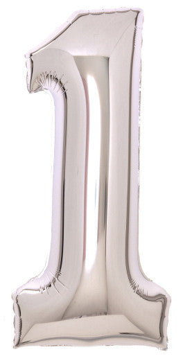 Номер Сребро, Номер 1 Фолиев балон 66 см