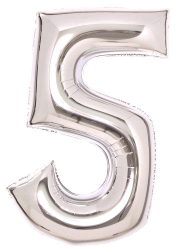 Номер Сребро, Сребро 5-shaped фолио балон 66 см