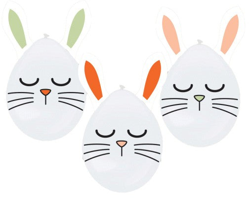 Великден Bunny Балон 3 части комплект 12 inch (30 см)