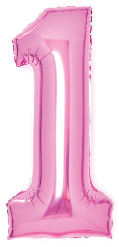 Номер Розов Розов Номер 1 Фолиев балон 66 см