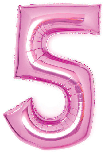 Номер Розов Розов Номер 5 Фолиев балон 66 см