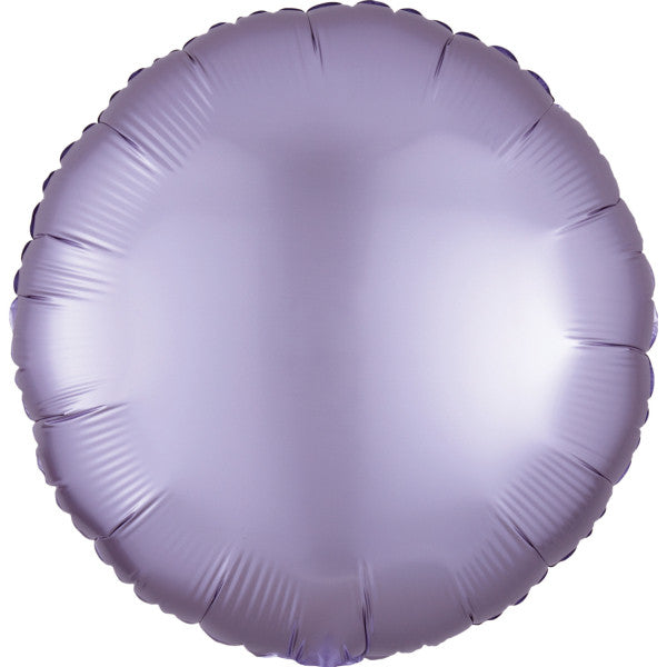 Satin Silk Pastel Lilac round фолио балон 43 см