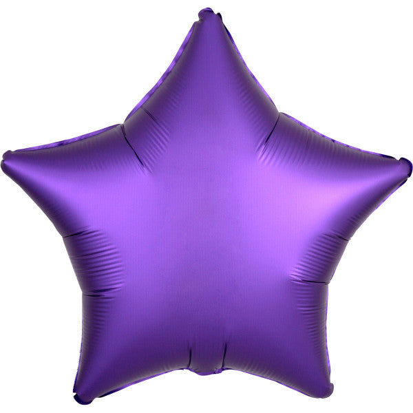 Satin Silk Purple Звезда фолио балон 48 см