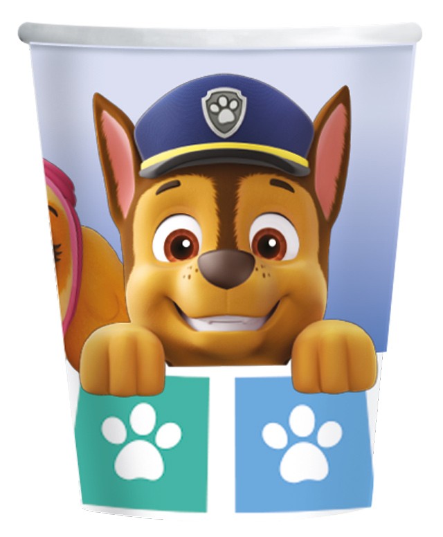Пес патрул Color Paws paper cup 8 части 250 ml