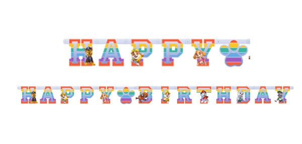 Пес патрул Color Paws Честит Рожден ден banner 180 см