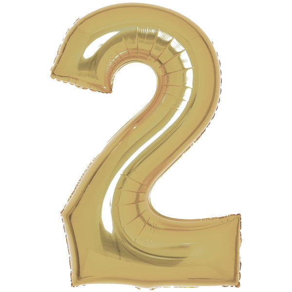 Номер White G G Номер 2 Фолиев балон 86 см