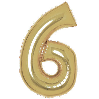 Номер White G G число 6 фолио балон 92 см