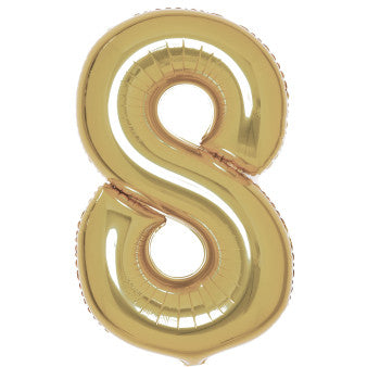 Номер White G G Номер 8 Фолиев балон 86 см