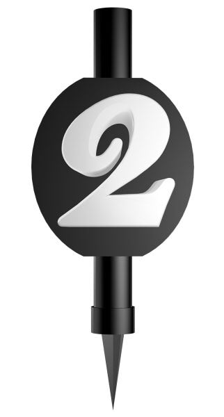 Честит Рожден ден Черен Черен число 2 cake firework 12 см