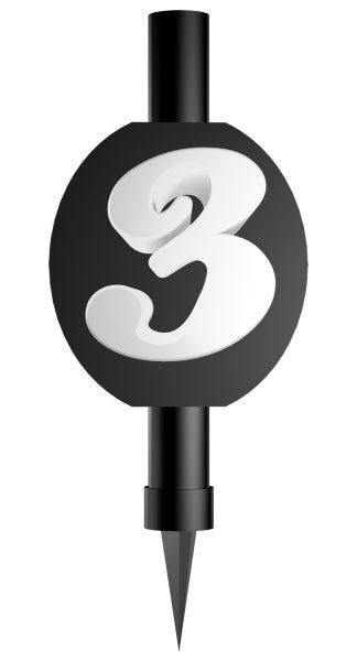 Честит Рожден ден Черен Черен Номер 3 Cake Firework 12 см