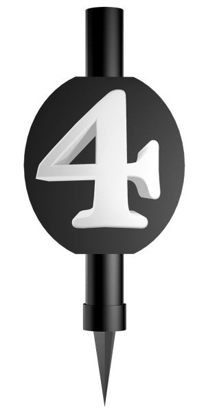 Честит Рожден ден Черен Черен Номер 4 Cake Fountain 12 см