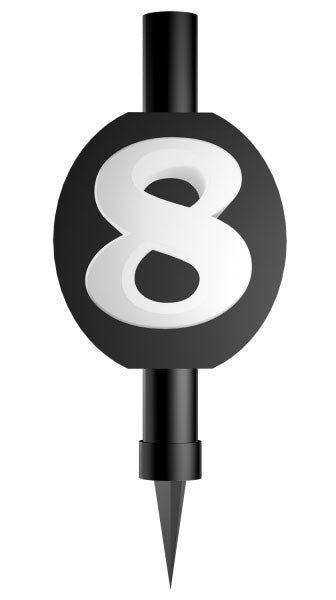 Честит Рожден ден Черен Черен число 8 cake sparkler 12 см