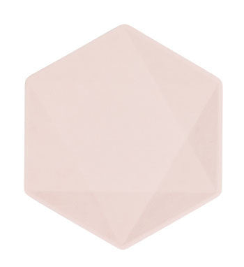 Цвят Vert Decor Розов Hexagonal Flat Plate комплект от 6, 15.8 см