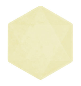 Цвят Vert Decor Yellow Hexagonal Flat Plate комплект от 6, 15.8 см