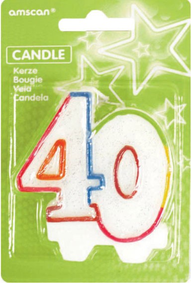 Цвят Рожден ден Candle, Номер Candle 40