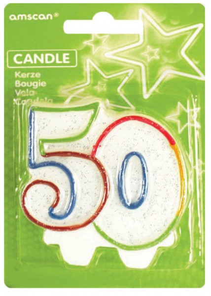 Цвят Рожден ден Candle, Номер Candle 50