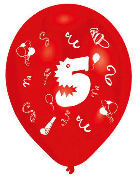 Честит Рожден ден Ribbon Честит Рожден ден 5 Балонs, pack of 8 Балонs, 10 inches (25.4 см)