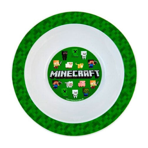 Майнкрафт Green plastic deep plate