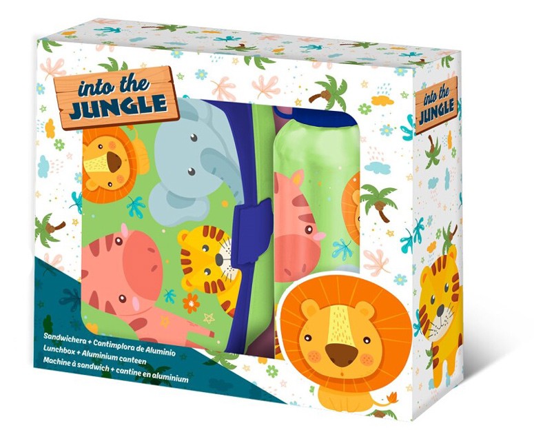 Джунгла sandwich box + aluminum bottle комплект